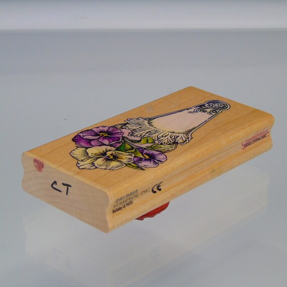Stamps by Impression Pansies Rubber Stamp