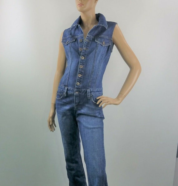 Overalls Denim Playsuit Denim Jeans Romper l.e.i.