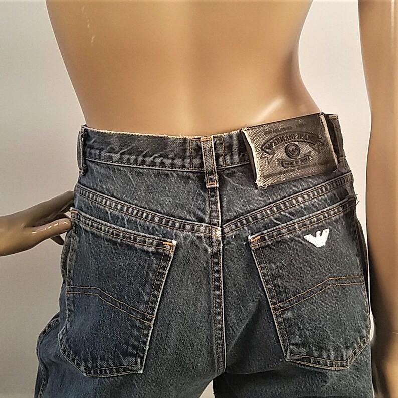 armani high waisted jeans