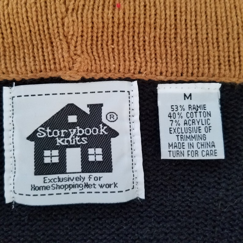 Vintage Sweater Storybook Knits Holiday Cardigan Home Shopping Network