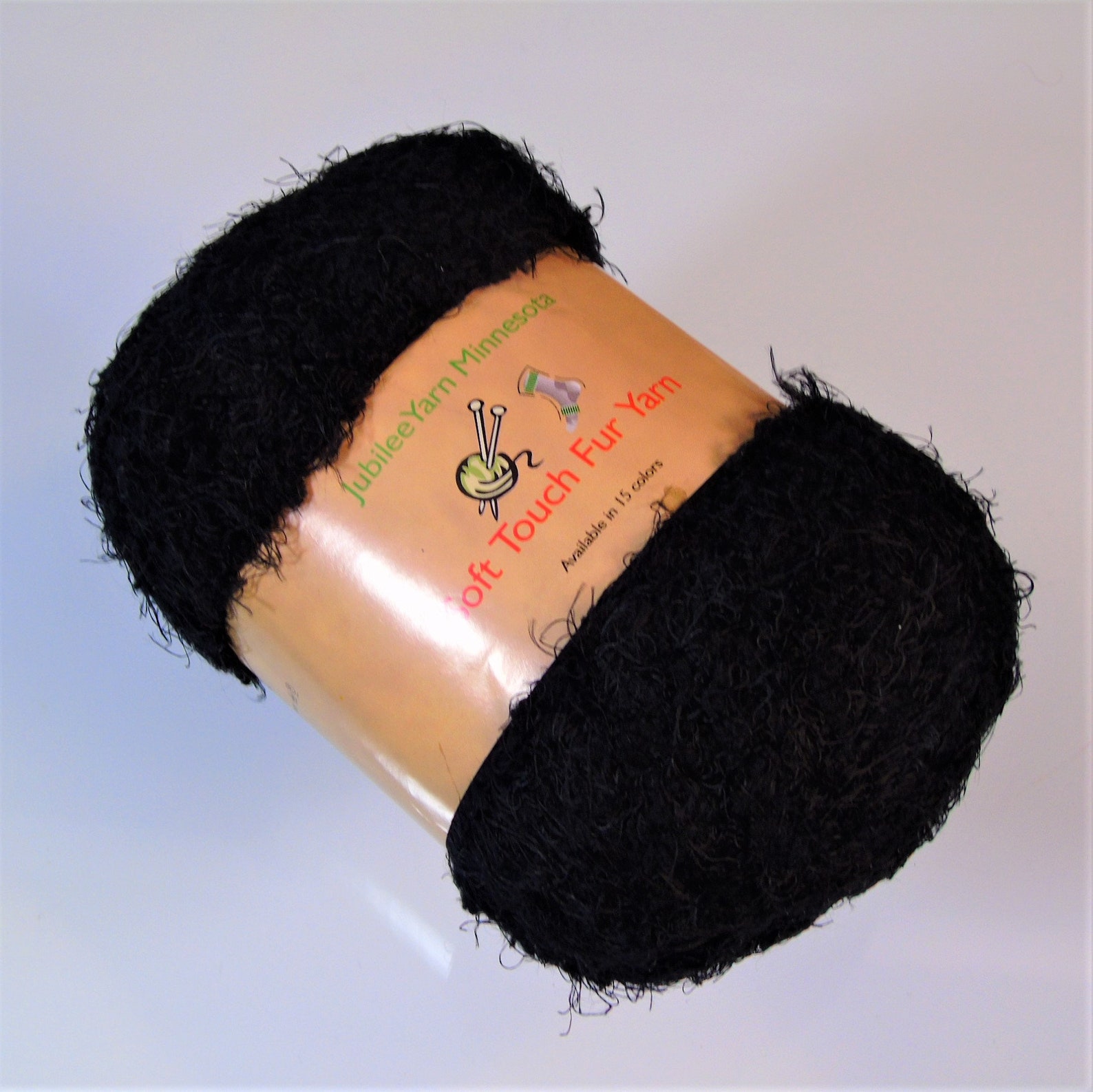 Jubilee Yarn Minnesota Soft Touch Fur Yarn Pitch Black 1 Etsy