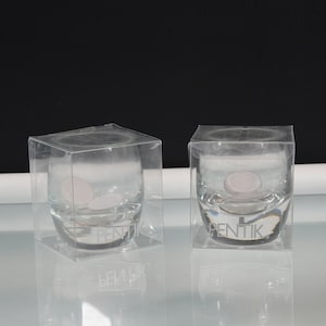 Vintage PENTIK Art Glass Tealight Candle Holders - Scandinavian Design