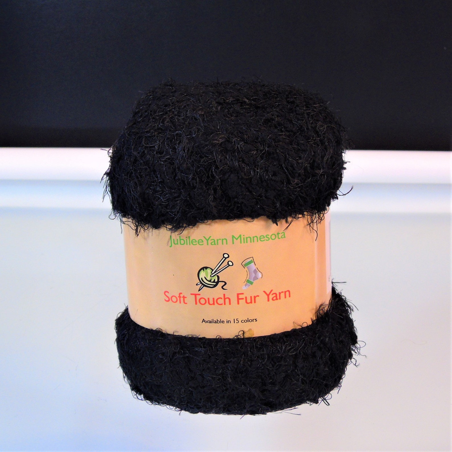 Jubilee Yarn Minnesota Soft Touch Fur Yarn Pitch Black 1 Etsy