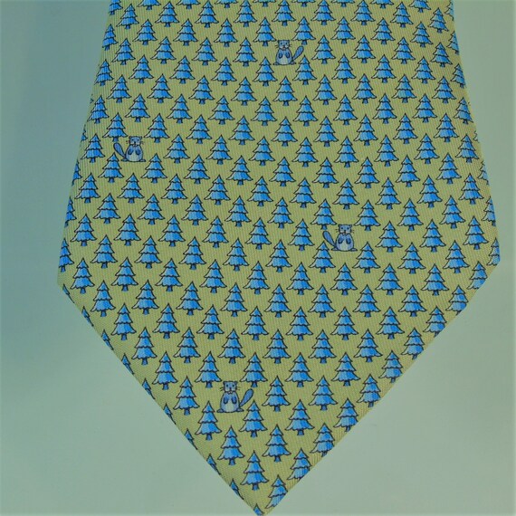 Vintage 1980s Hermes Silk Tie , Hermes 5453 Tie ,