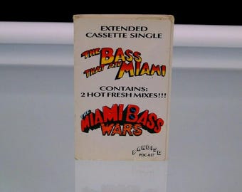The Bass That Ate Miami Vintage 1988 Cassette Single Maggatron DXJ Bassolians