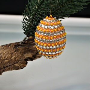 Christmas Ornament Sequined Jeweled Vintage Tree Decoration