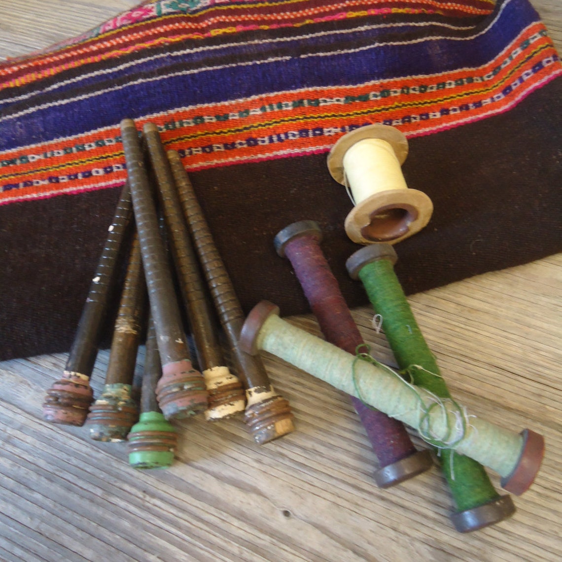 Textile Industrial Spindles Vintage Quill Bobbins Spinning Etsy