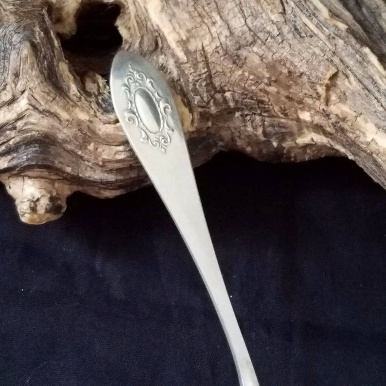 Co Medallion Pattern Silver Plate Teaspoon Vintage The W.B
