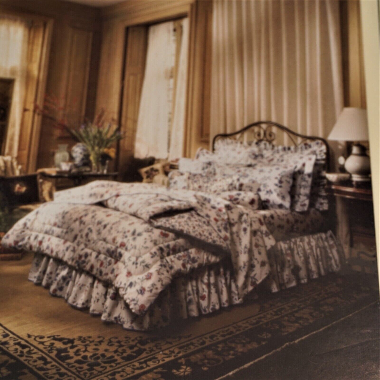 Laura Ashley Bed Sheet Chinese Silk Pattern Full Flat Sheet Etsy