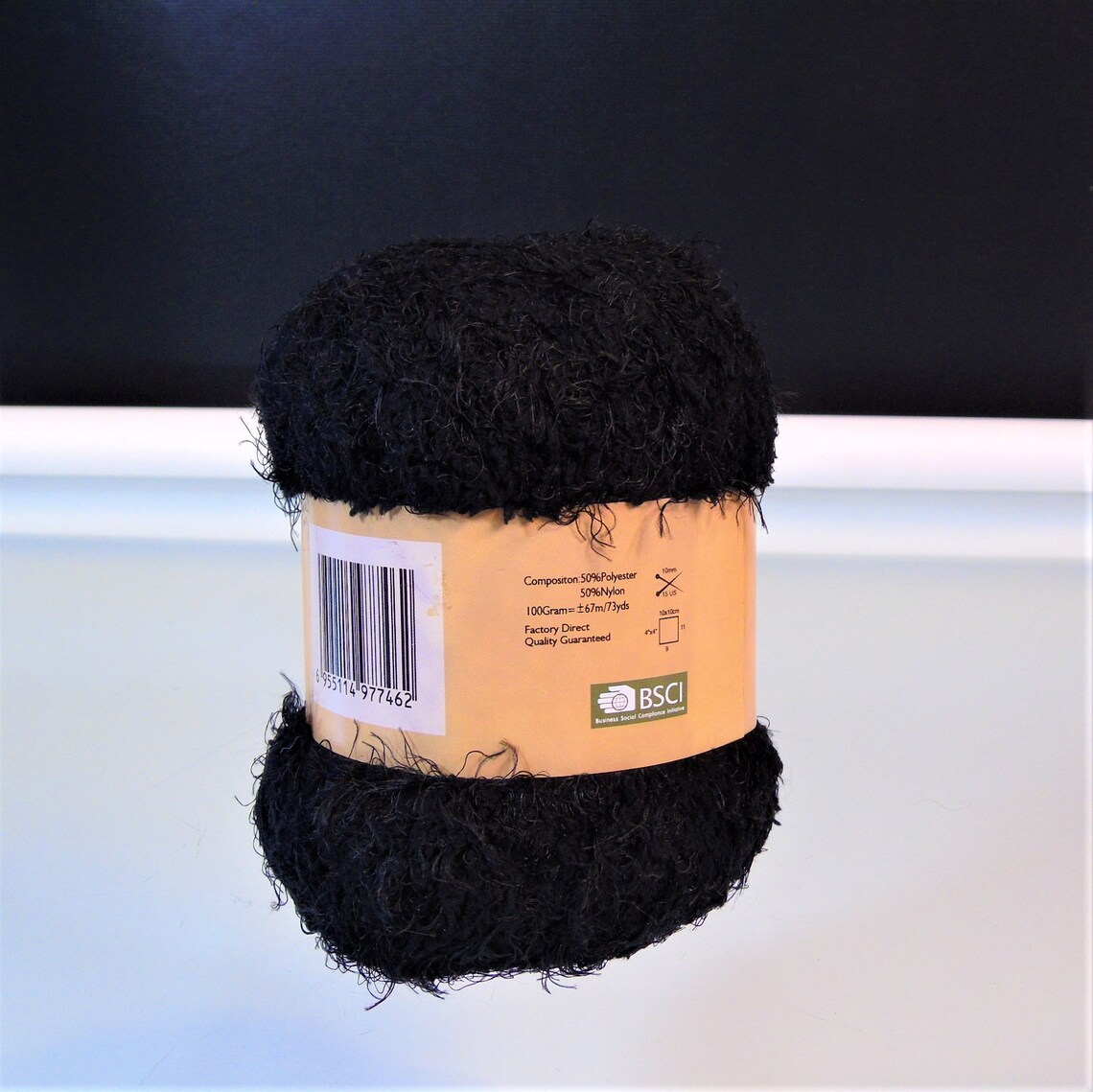 Jubilee Yarn Minnesota Soft Touch Fur Yarn Pitch Black 1 Etsy