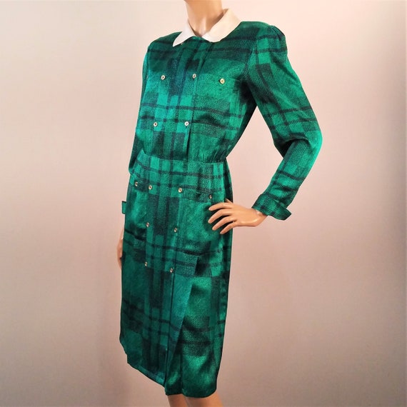 HORCHOW Vintage Silk Dress Career Secretary Dress