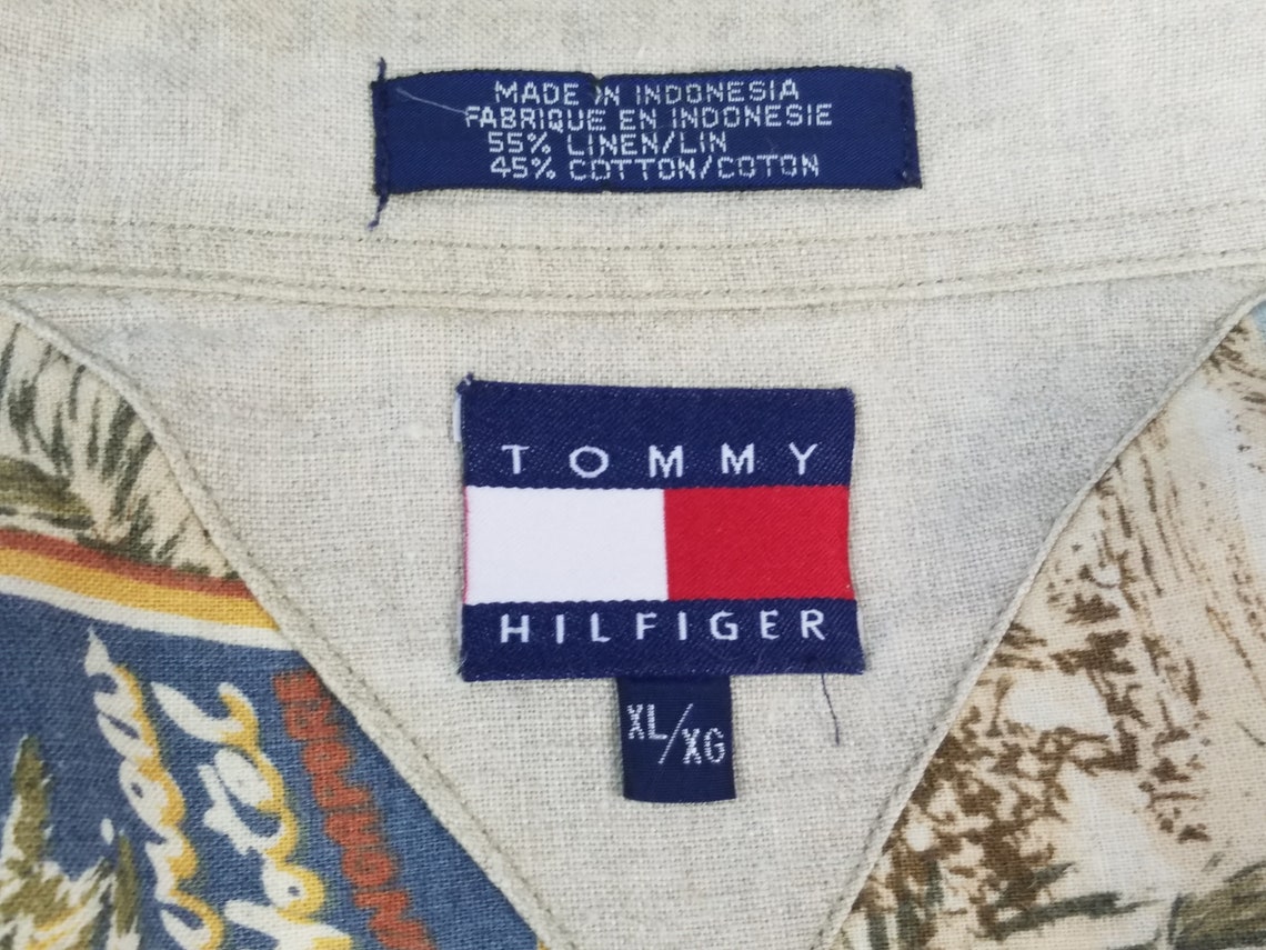 Vintage Tommy Hilfiger Mens Shirt 1990s Tommy Hilfiger | Etsy