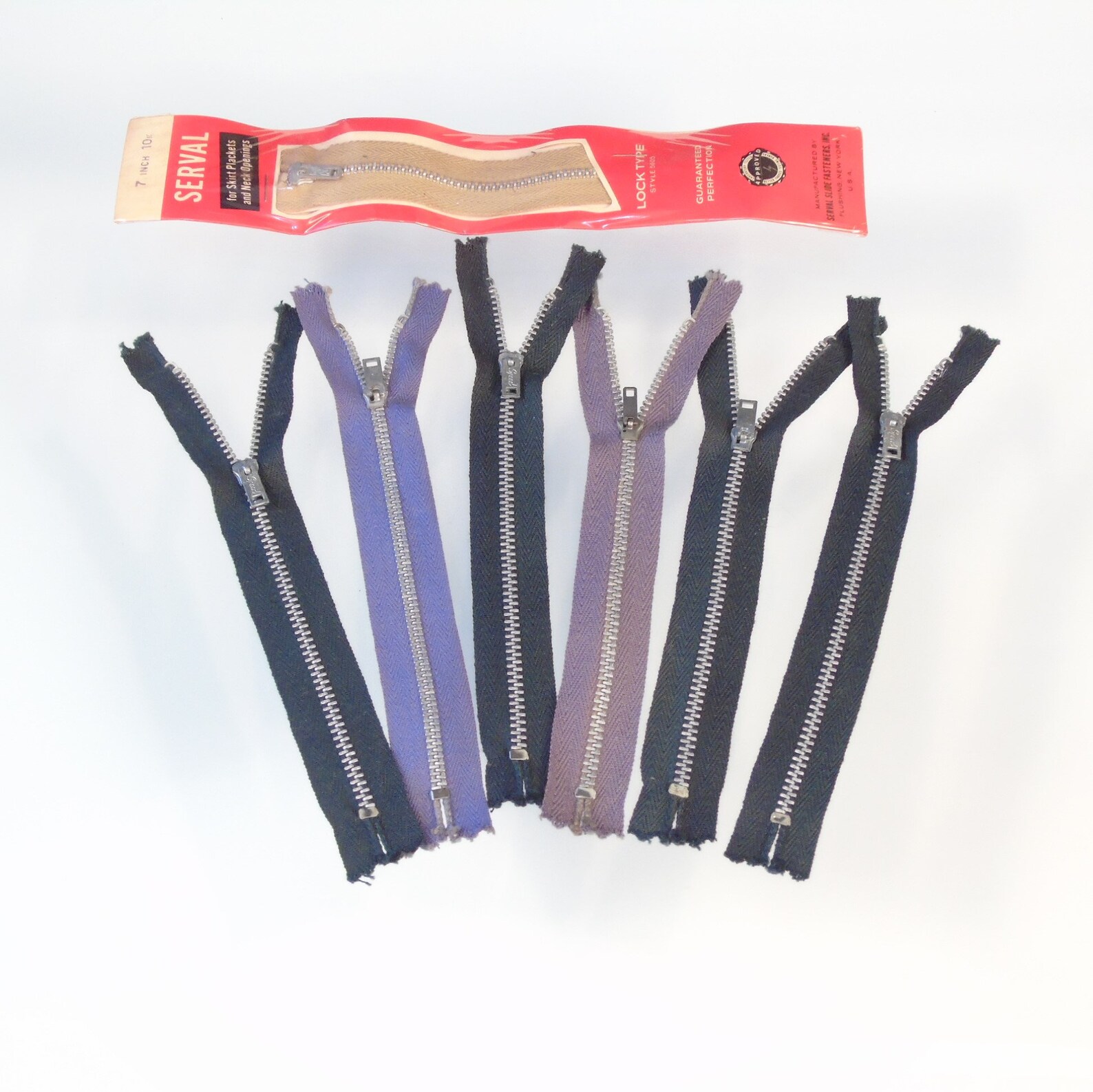 Vintage Metal Zippers Lot of 7 Speed and Serval Various Colors Etsy