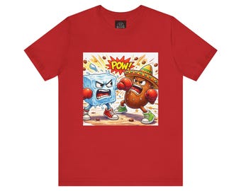 Ice vs Bean Boxing Tee Draw | Cartoon Immigration Fight POW!
