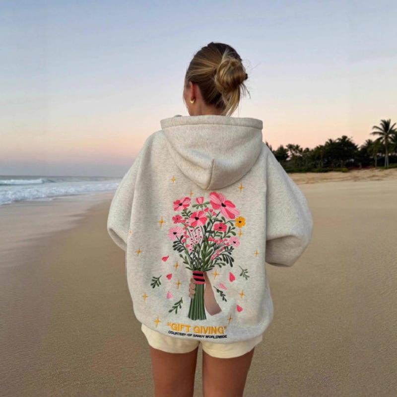 Flower Puff Hoodie - Etsy