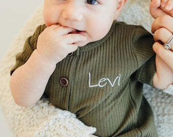 Custom Name Personalized Baby Bib, Embroidered Name, Soft Muslin Cotton