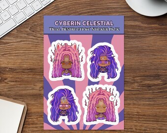 OhNoNovi, Dual Chaos Kiss-Cut Stickerbogen | Novaversal