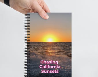 Chasing California Sunsets Spiral Notebook