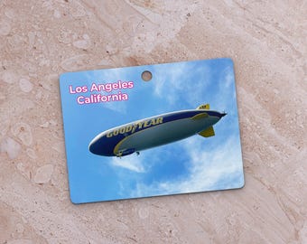 Los Angeles Blimp Airship Metal Ornament