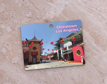 Chinatown Los Angeles Lanterns Metal Ornament