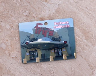 UFO Burbank California Metal Ornament