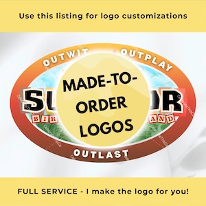 Custom Survivor Logo, Personalized and Full Service, Survivor Theme, Survivor TV Show  (Digital PNG and SVG file)