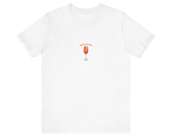 Aperol Spritz Illustration Tee | Cocktail Glass, Orange Drink
