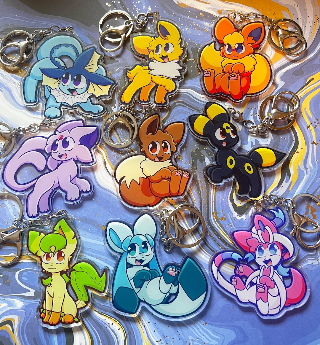 Eeveelution Acrylic Keychain - Etsy