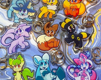 Eeveelution Acrylic Keychain