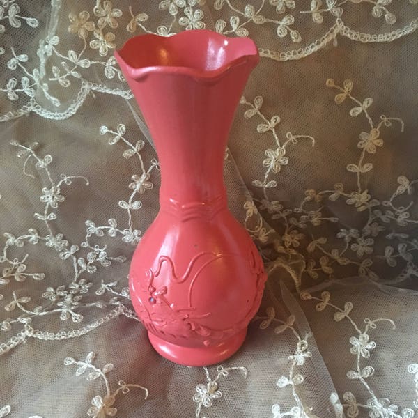 Vintage Pink Dragonware Vase