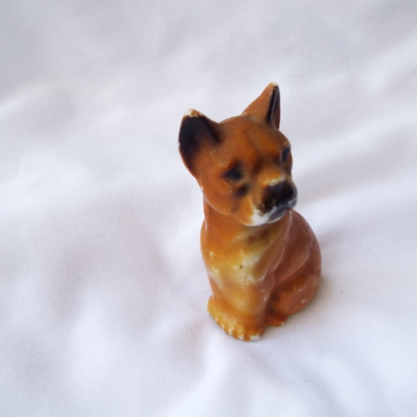 Vintage JAPAN Miniature Ceramic Dog