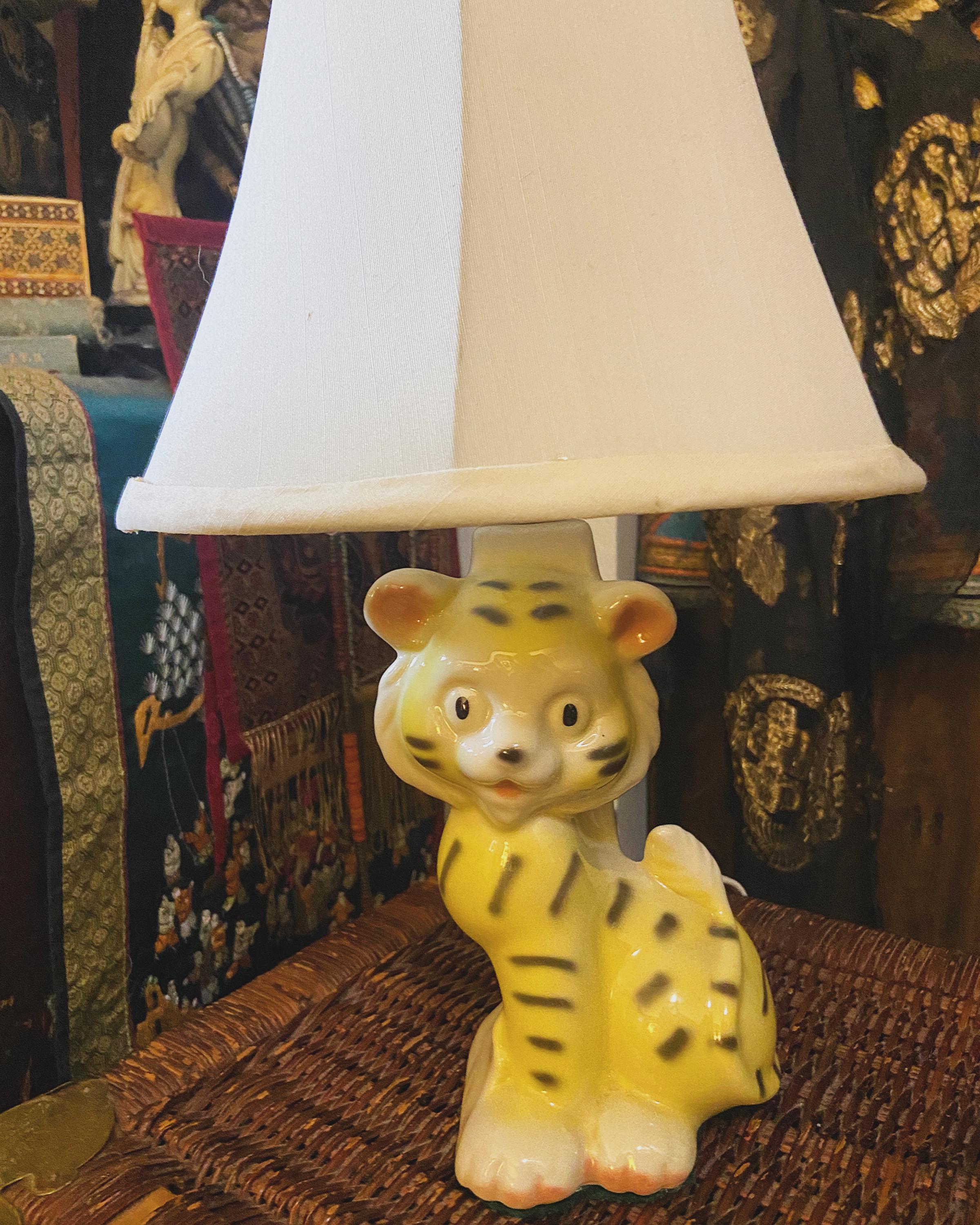 VINTAGE タイガーヘッド壁掛けライト Vintage Tiger Lamp - Etsy