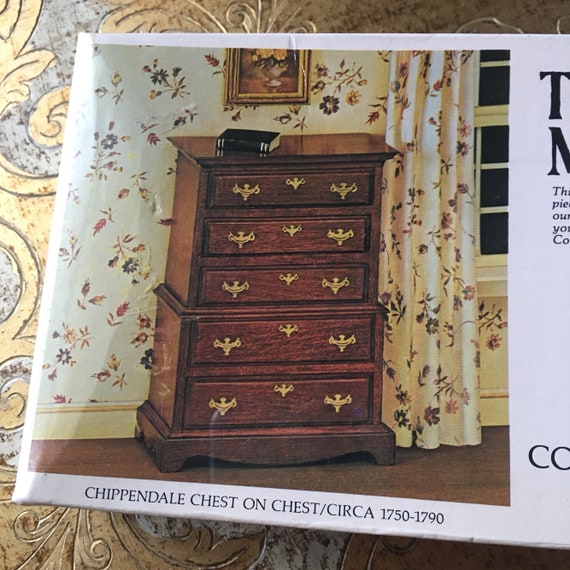 The House of Miniatures Kit Chippendale Chest on Chest