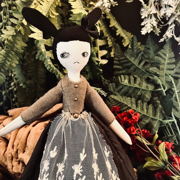 Heirloom Cloth Art Doll by Azalea Ogden