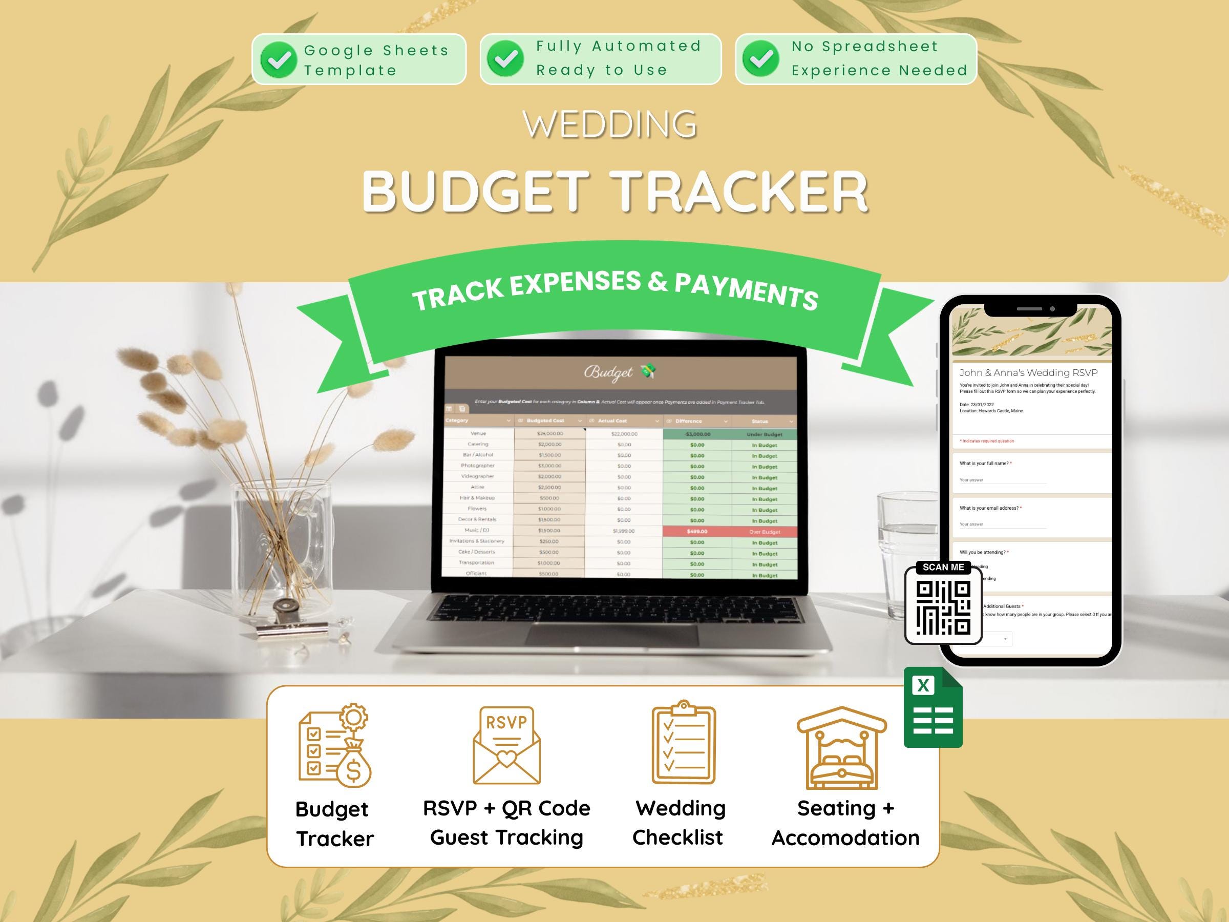 All In One Wedding Budget Planner