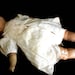 vintage creepy/spooky doll composition head rocker eyes image 5