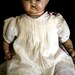 vintage creepy/spooky doll composition head rocker eyes image 4
