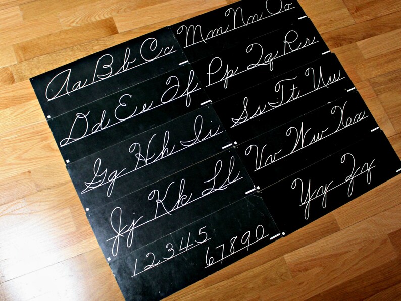 Palmer Cursive Alphabet Chart