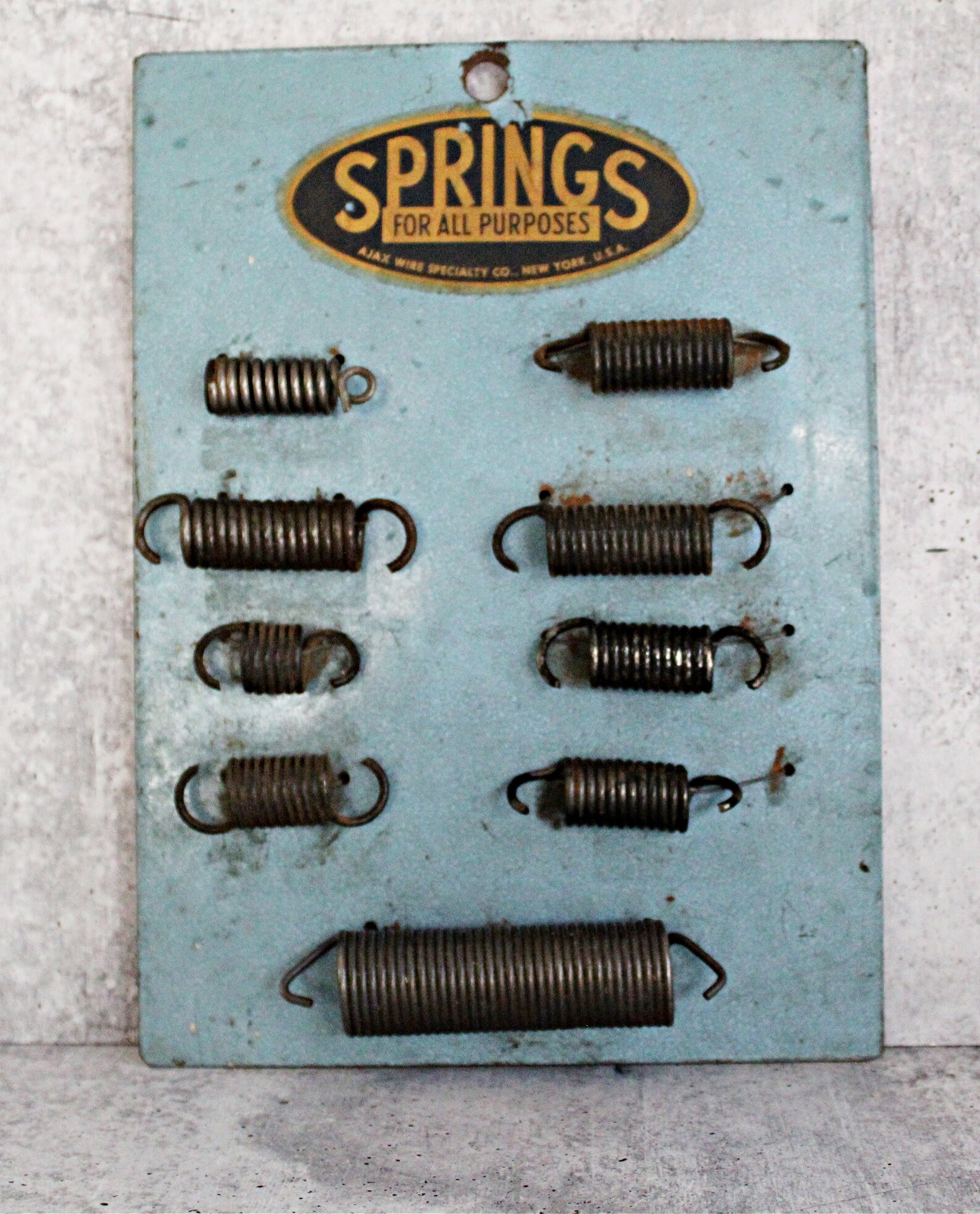 Vintage Hardware Store Display Ajax Springs Industrial Decor Etsy