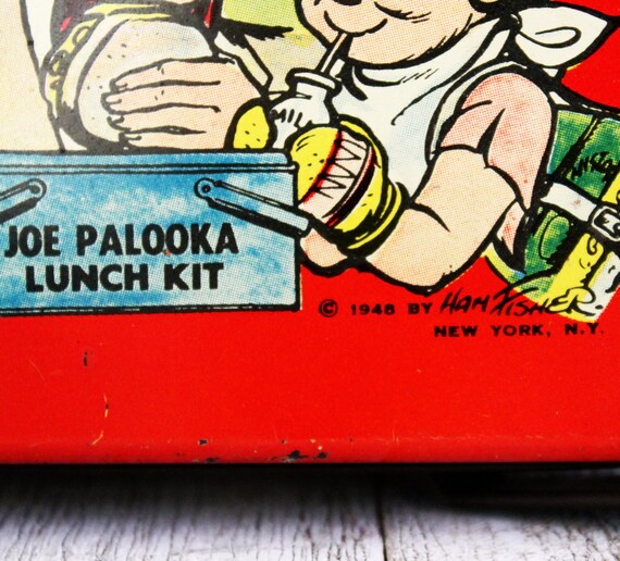 vintage 1948 Joe Palooka Lunch Kit in very good c… - image 2