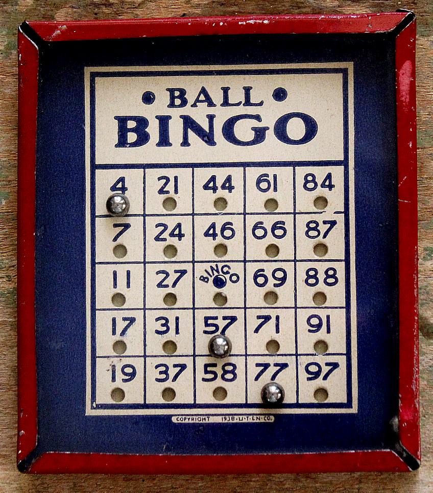Antique Bingo Game - Etsy