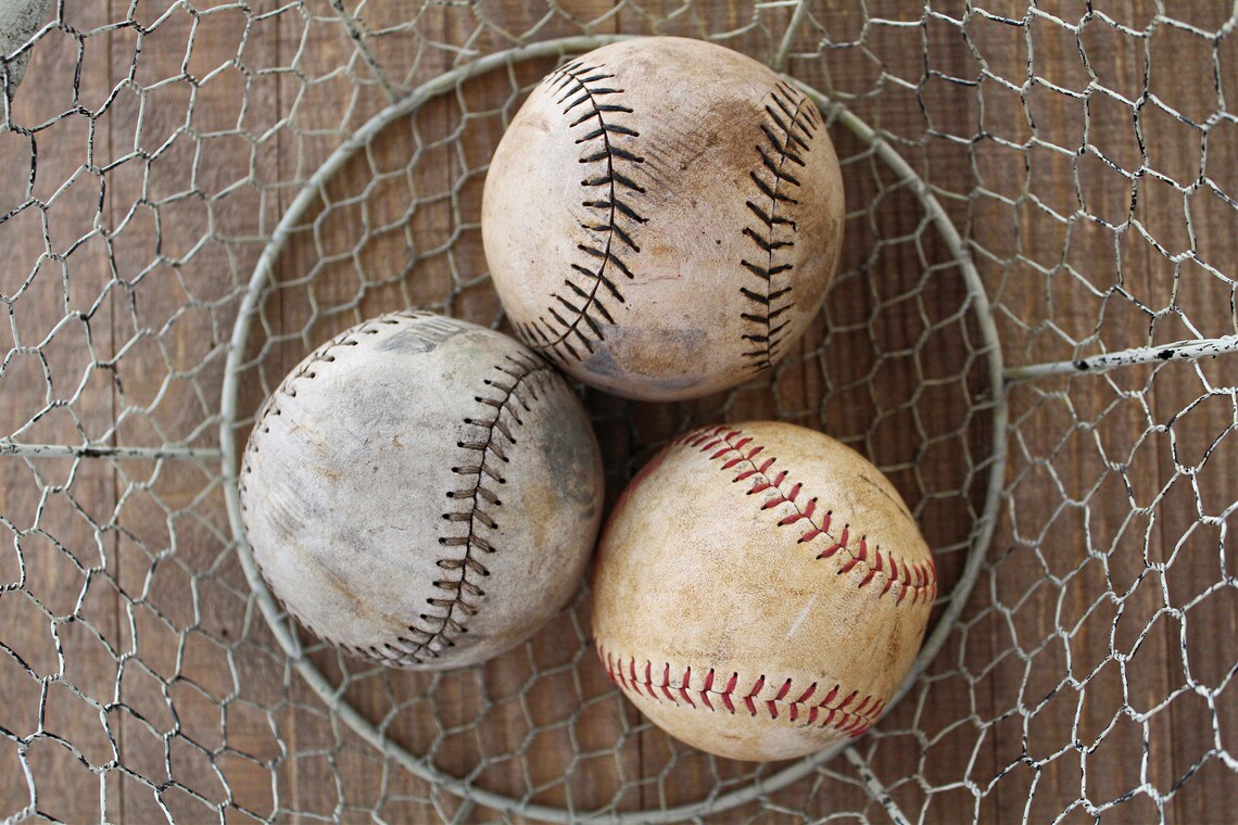 Vintage Softballs Lot of 3instant Collection Boys' Etsy