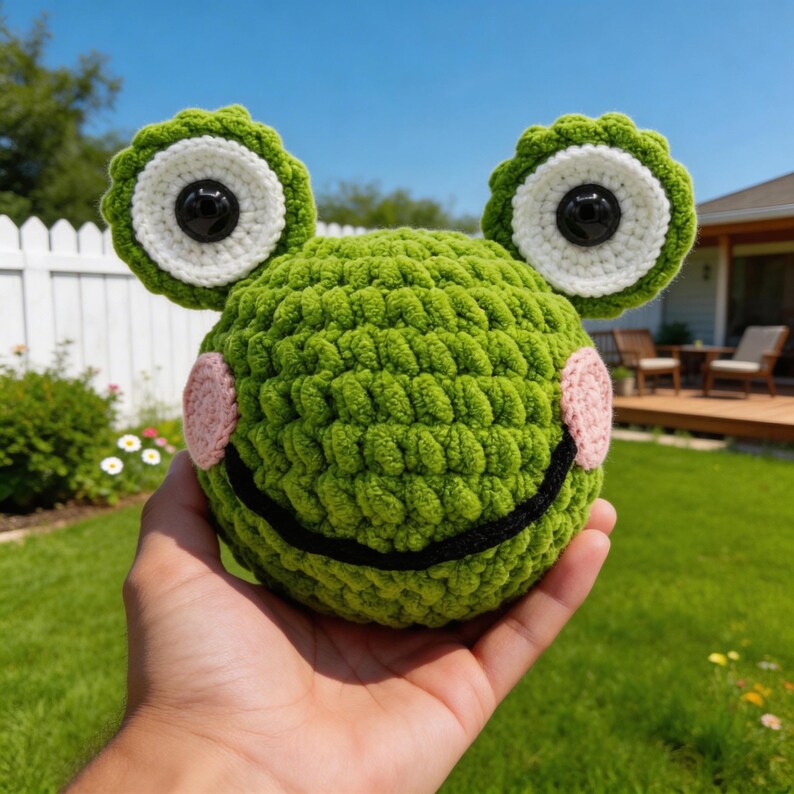 Frog Hat Crochet Pattern PDF With Video Tutorial, Resizable Size for ...