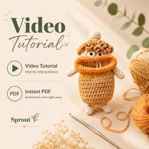 Patrón de ganchillo en PDF para estuche de llaves con forma de boca grande, con videotutorial. Bolso amigurumi para principiantes.