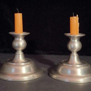 Vintage Silver-Plated Baluster Candle Holders – Set of 2, Classic Table Decor