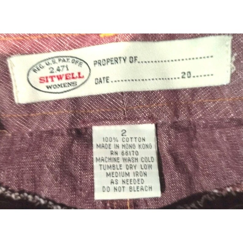 Sitwell Anthropologie Vintage Red Denim Skirt Maxi Prairie Size 2 image 2
