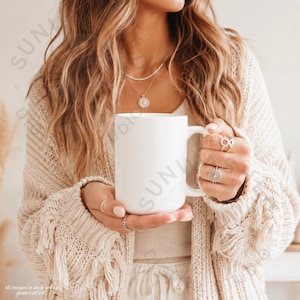 Keramik-Kaffeebecher-Mockup: Blanko, Weiß, 11oz (Boho-Stil + Pflegehinweise)