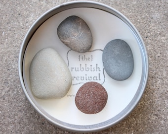 Sea Stone Magnets in Gift Tin