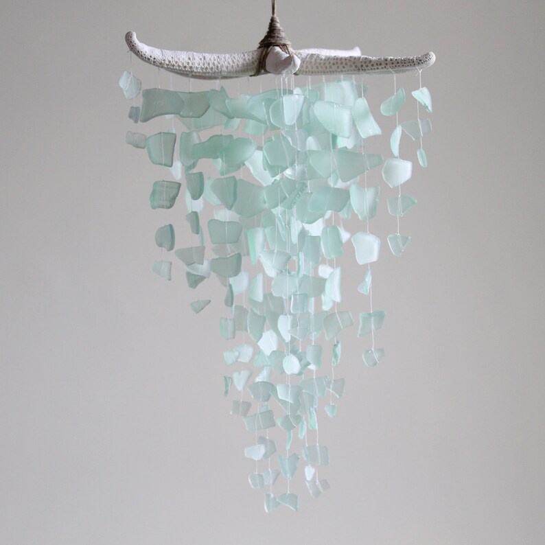 Recycled Sea Glass lighting | Sea glass chandelier, Glass Recycled Sea Glass lighting | Sea glass chandelier, Glass