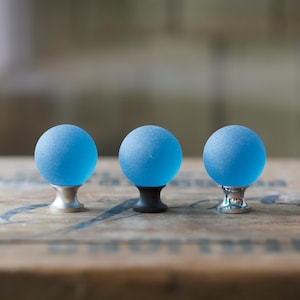 Sea Glass Drawer Knob - Aqua